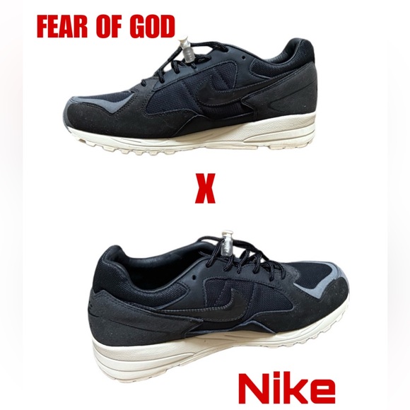 NIKE AIR + FEAR OF GODBlack Sneakers 8.5